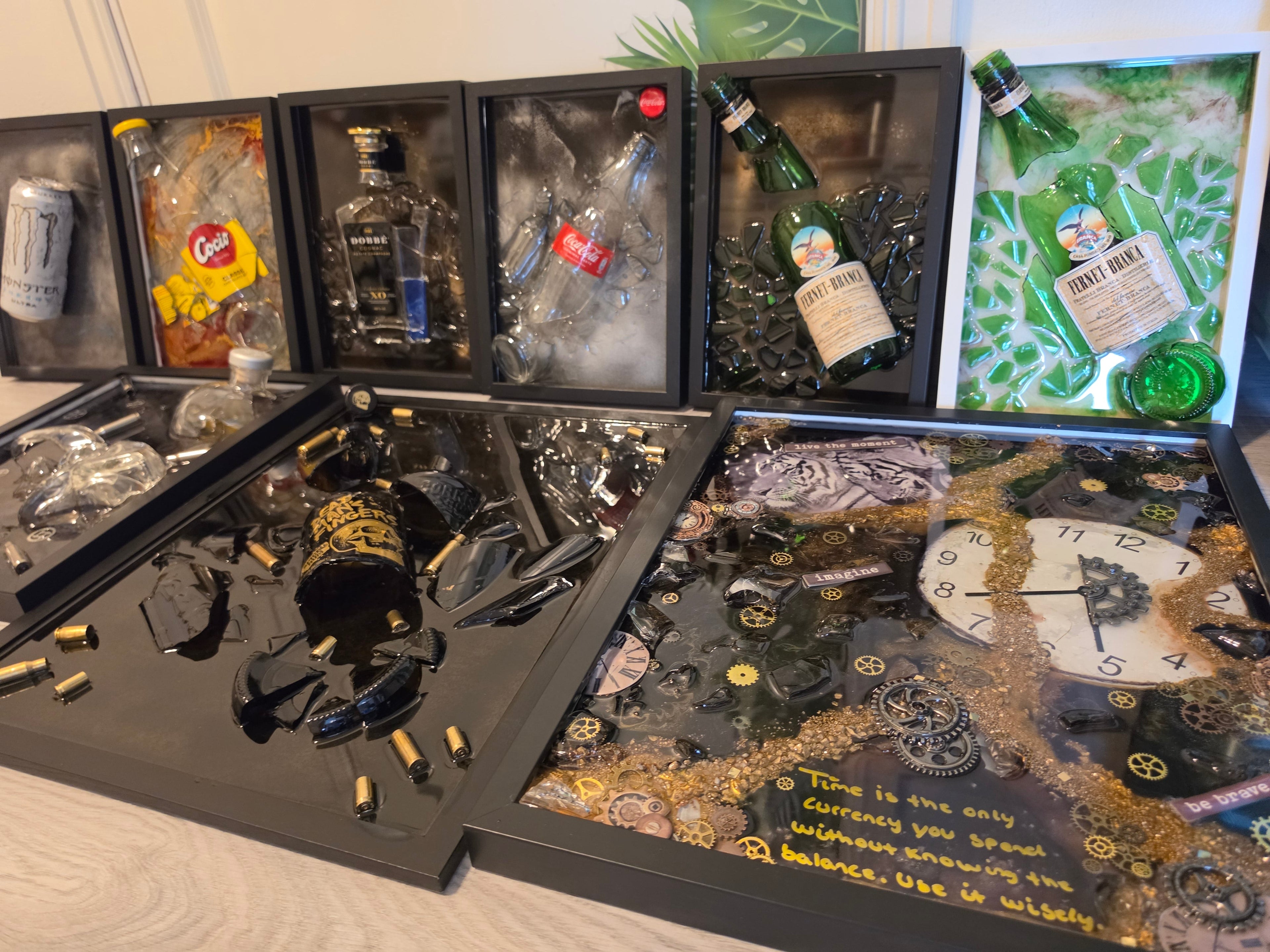 Broken Bottle Art