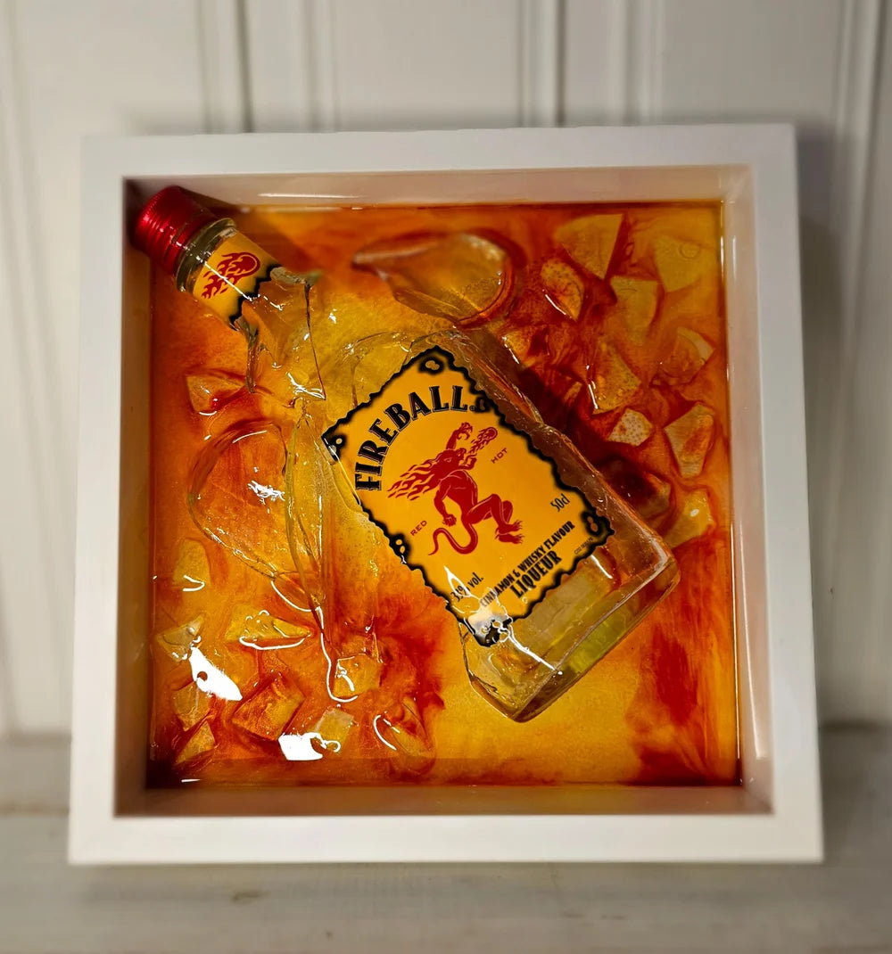 Burning Memory - Broken Bottle Art