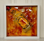 Burning Memory - Broken Bottle Art