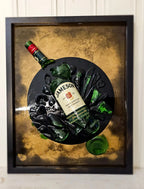Emerald Impact - Broken Bottle Art