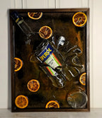 Italian Sunset - Broken Bottle Art