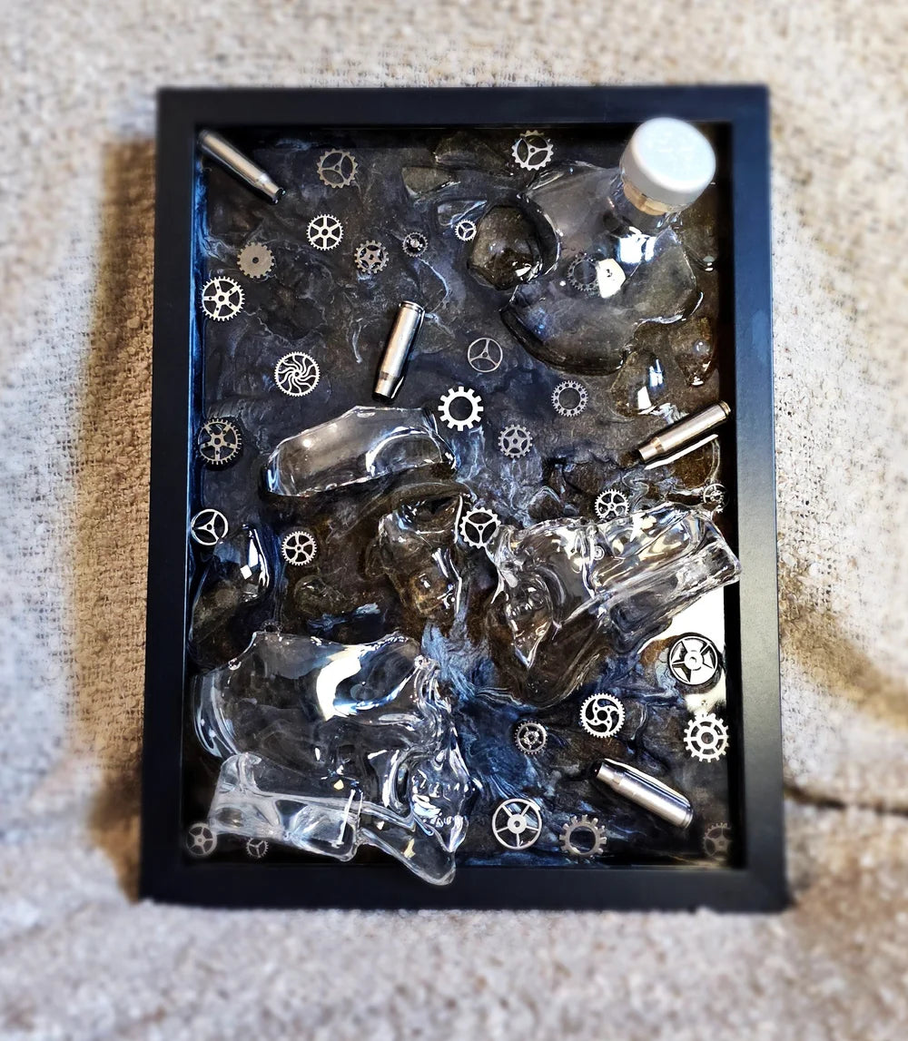 Crystal Mechanism - Broken Bottle Art