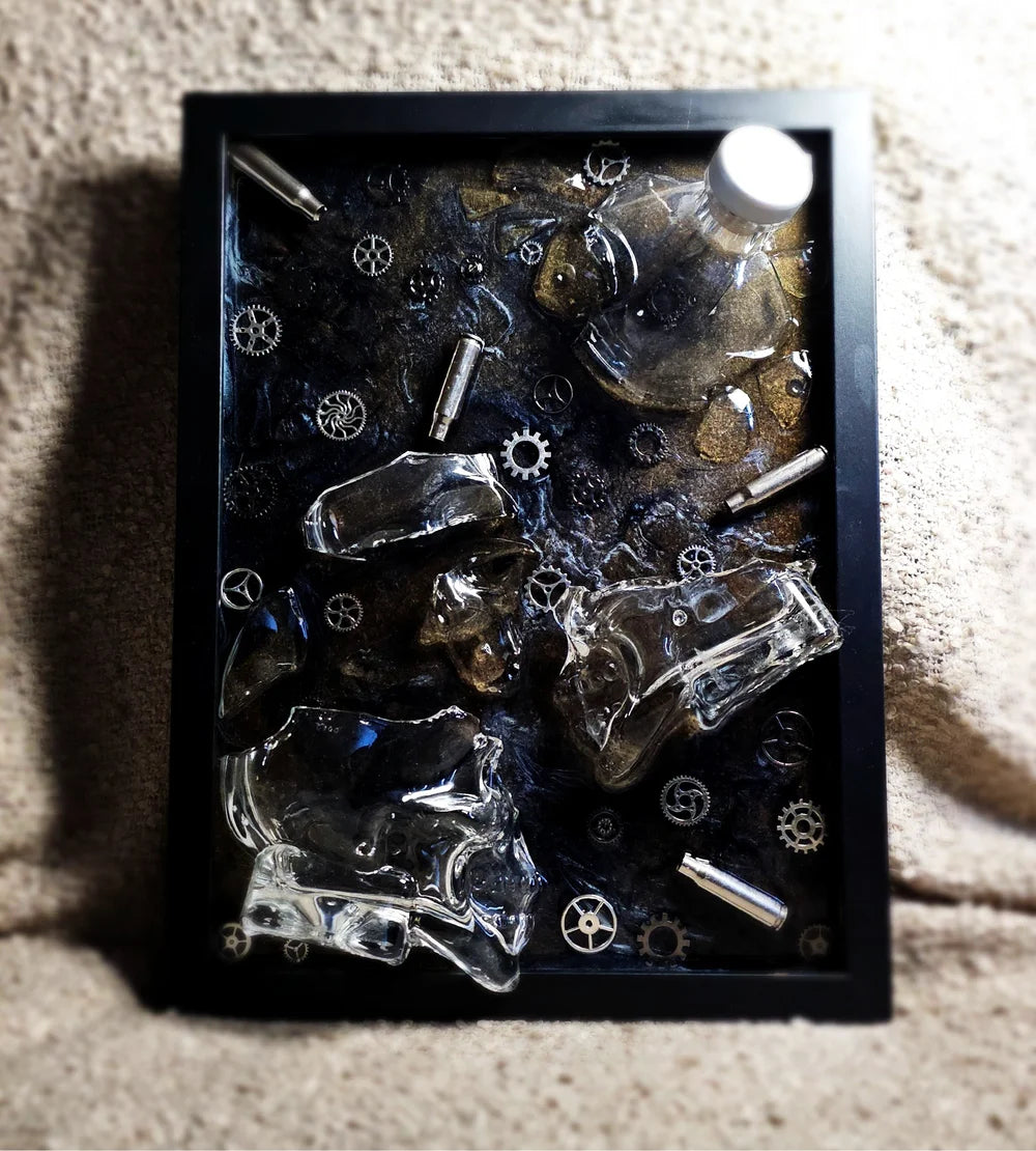Crystal Mechanism - Broken Bottle Art