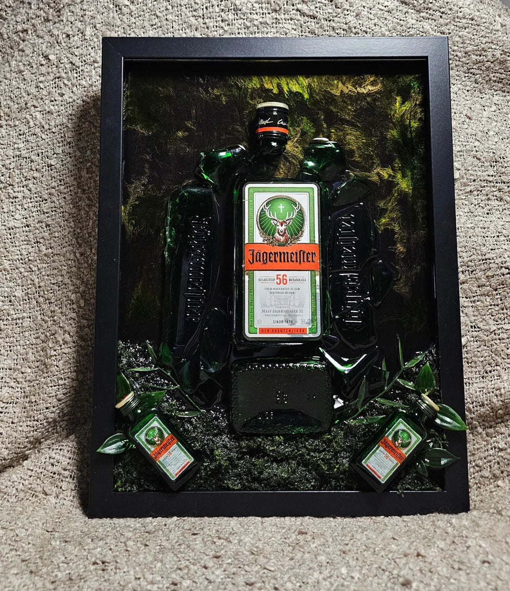 Forest Ritual - Broken Bottle Art
