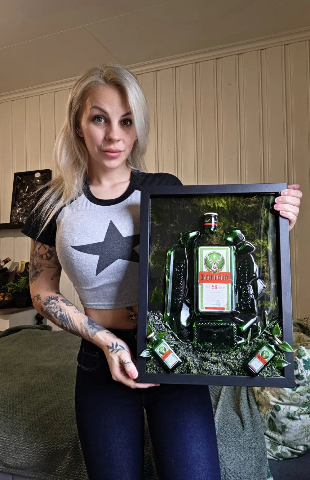 Forest Ritual - Broken Bottle Art