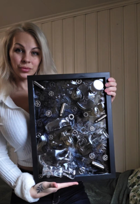 Crystal Mechanism - Broken Bottle Art