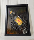 Fire in the Dark - Broken Bottle Art