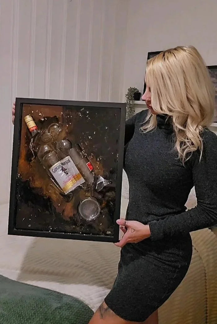 Broken Command - Broken Bottle Art