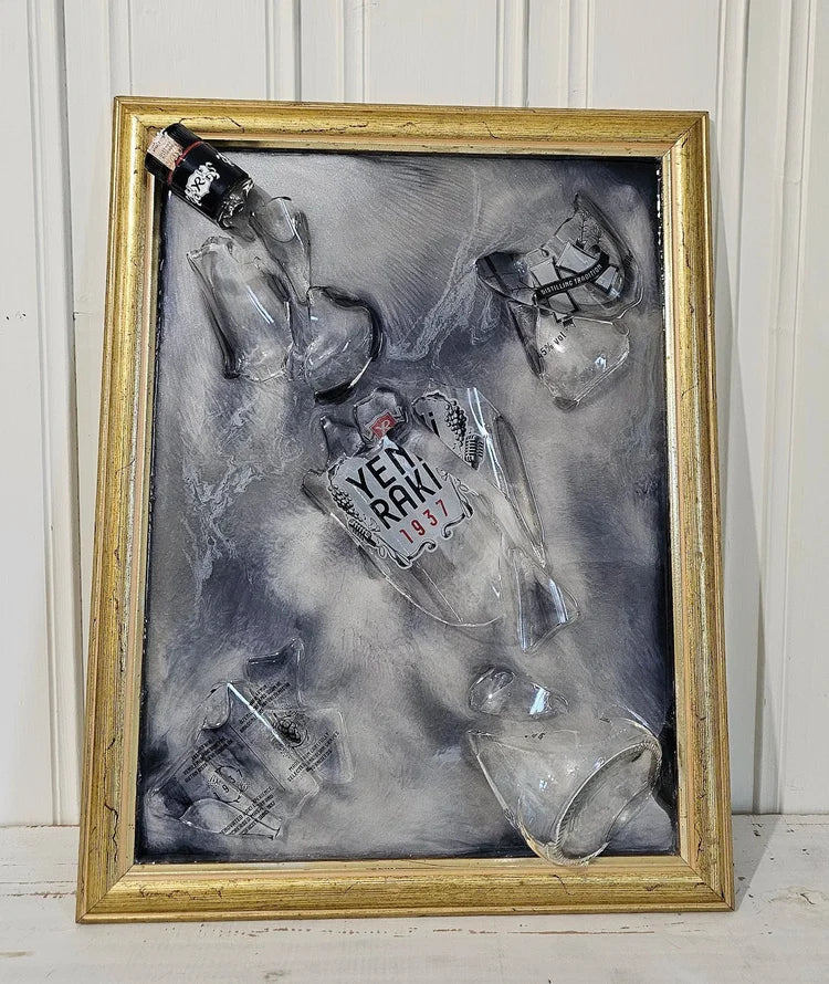 Frozen Echo - Broken Bottle Art
