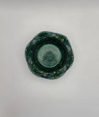 Telysholder grønn og gull