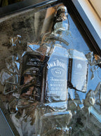 Old No. 7 Veggkunst - Broken Bottle Art