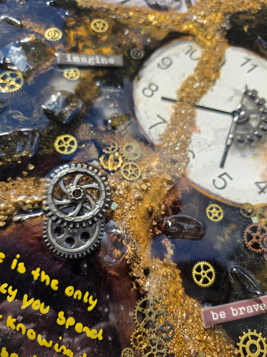 Time - Broken Bottle Art