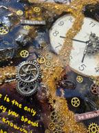 Time - Broken Bottle Art