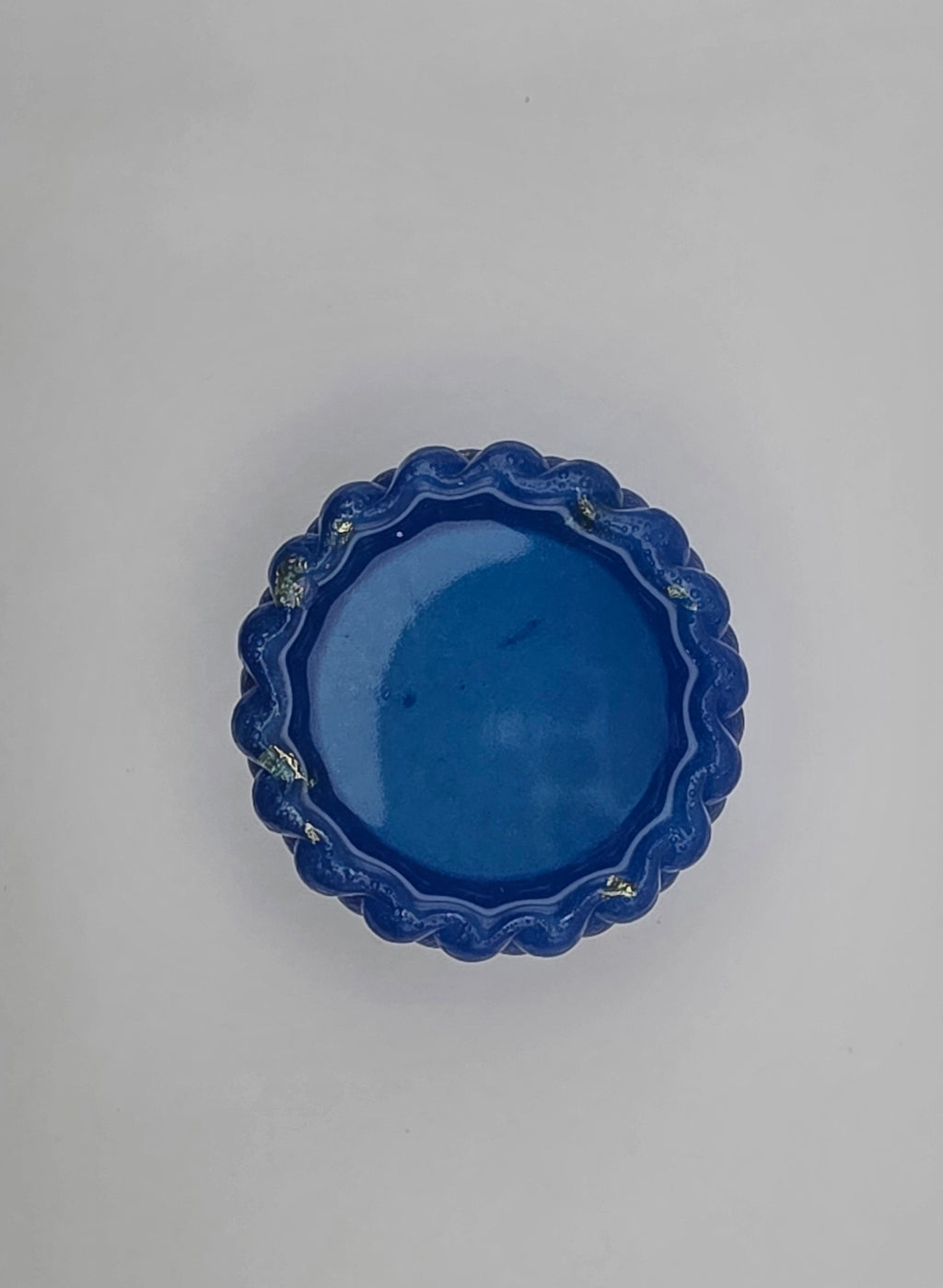 Telysholder flettet design blå
