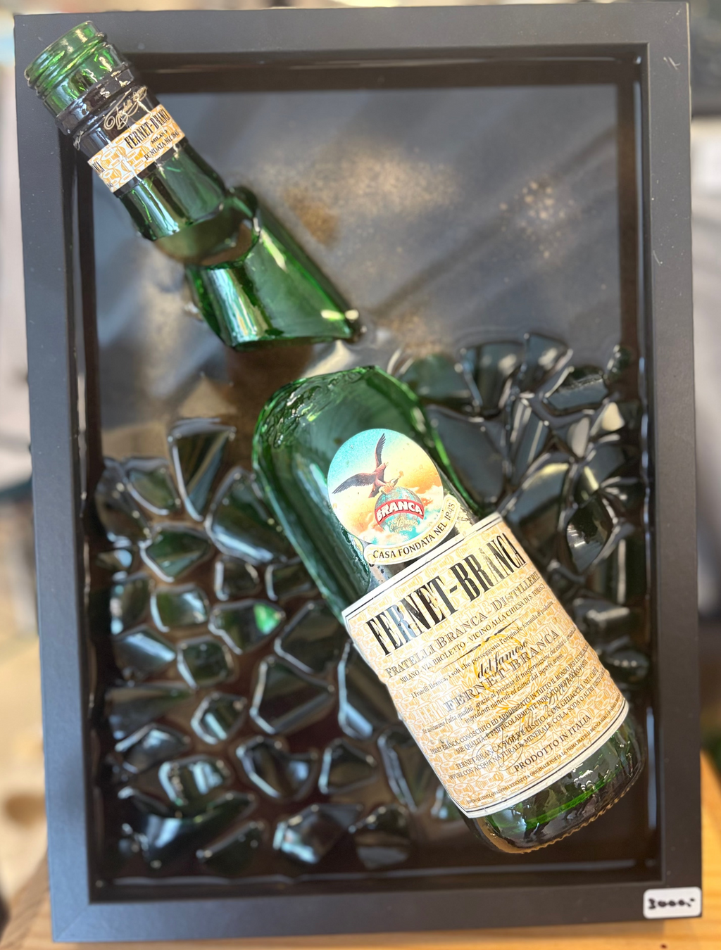 Fernet Branca - Broken Bottle Art