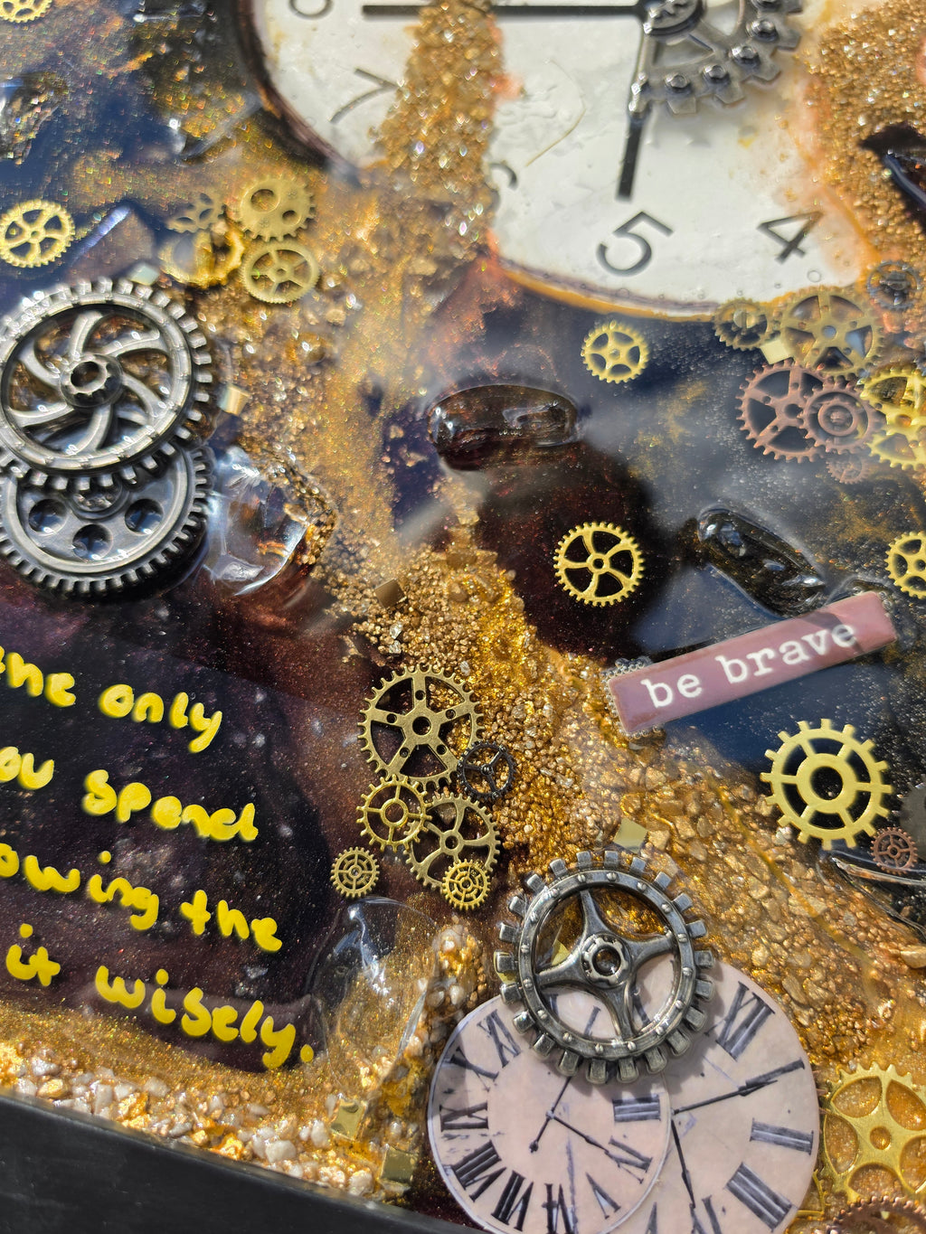 Time - Broken Bottle Art
