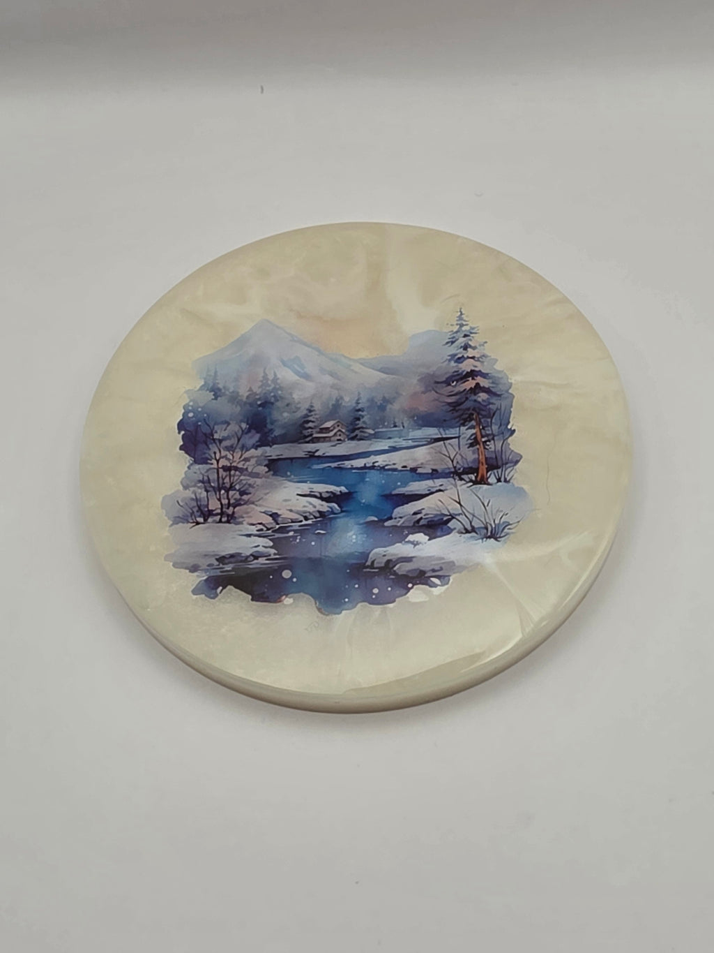 Coastersett vinter blå