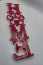 Home skilt rosa