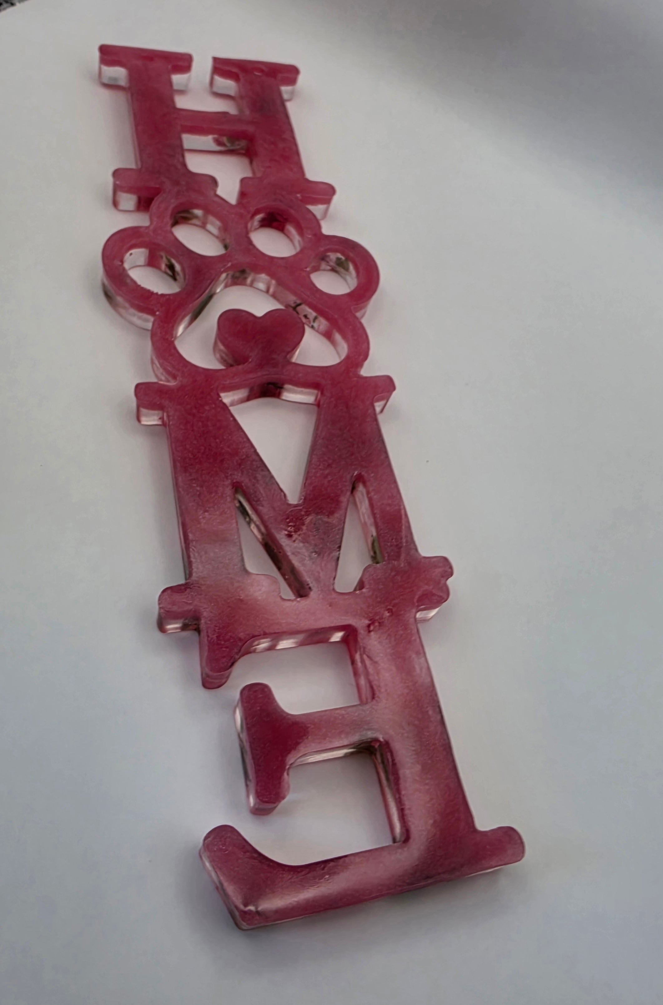 Home skilt rosa