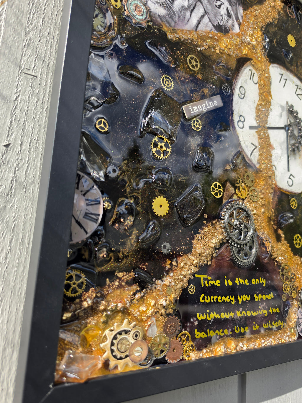 Time - Broken Bottle Art