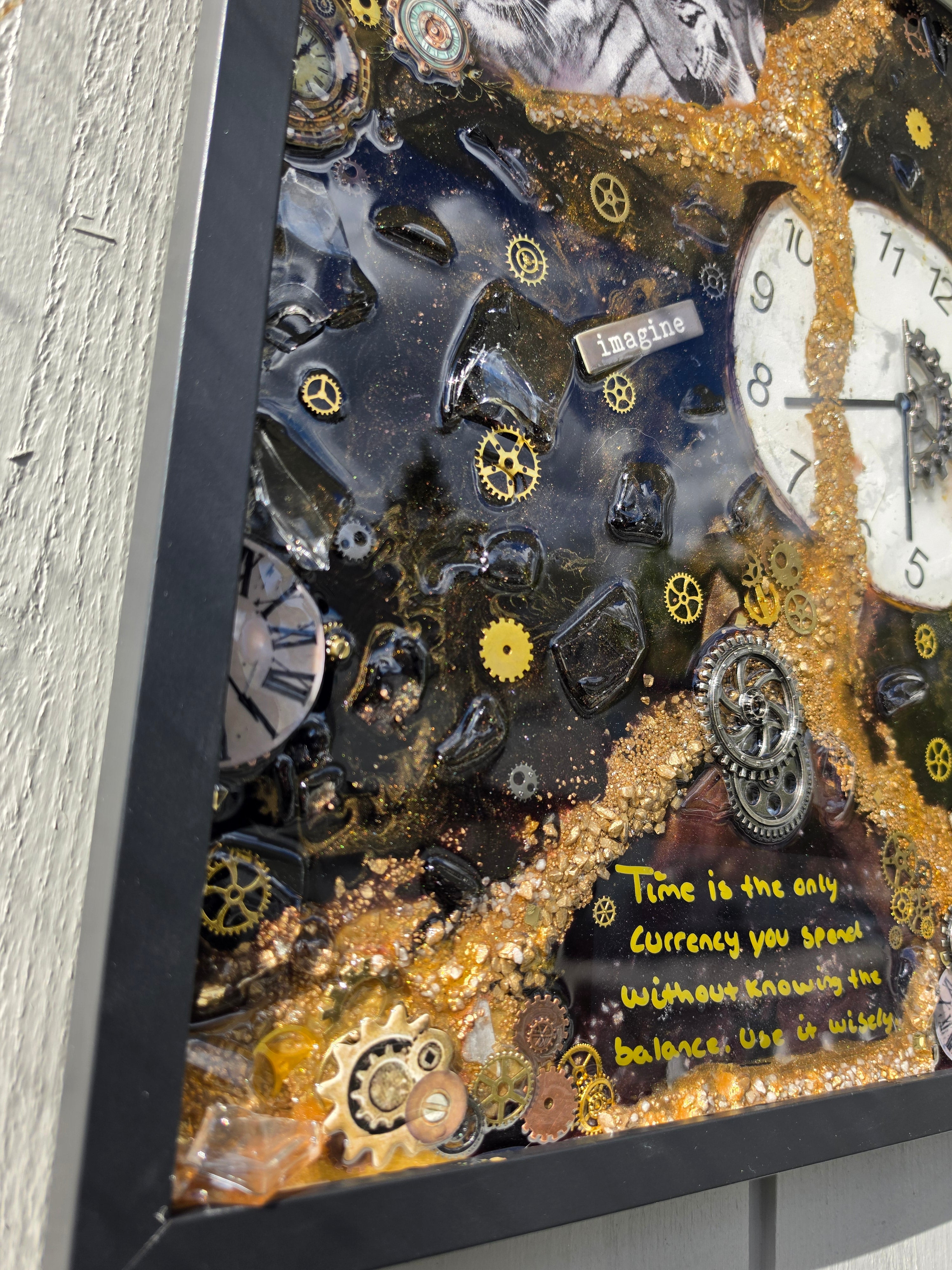 Time - Broken Bottle Art