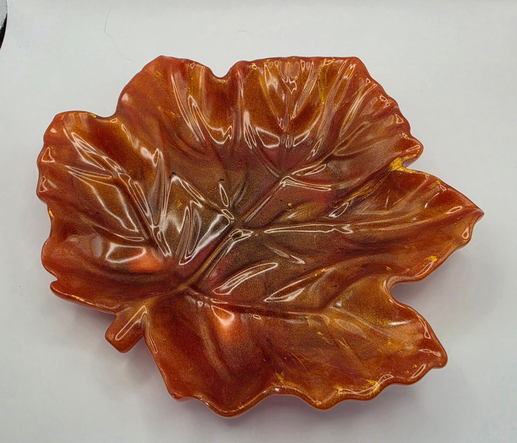 Pyntefat løvblad orange