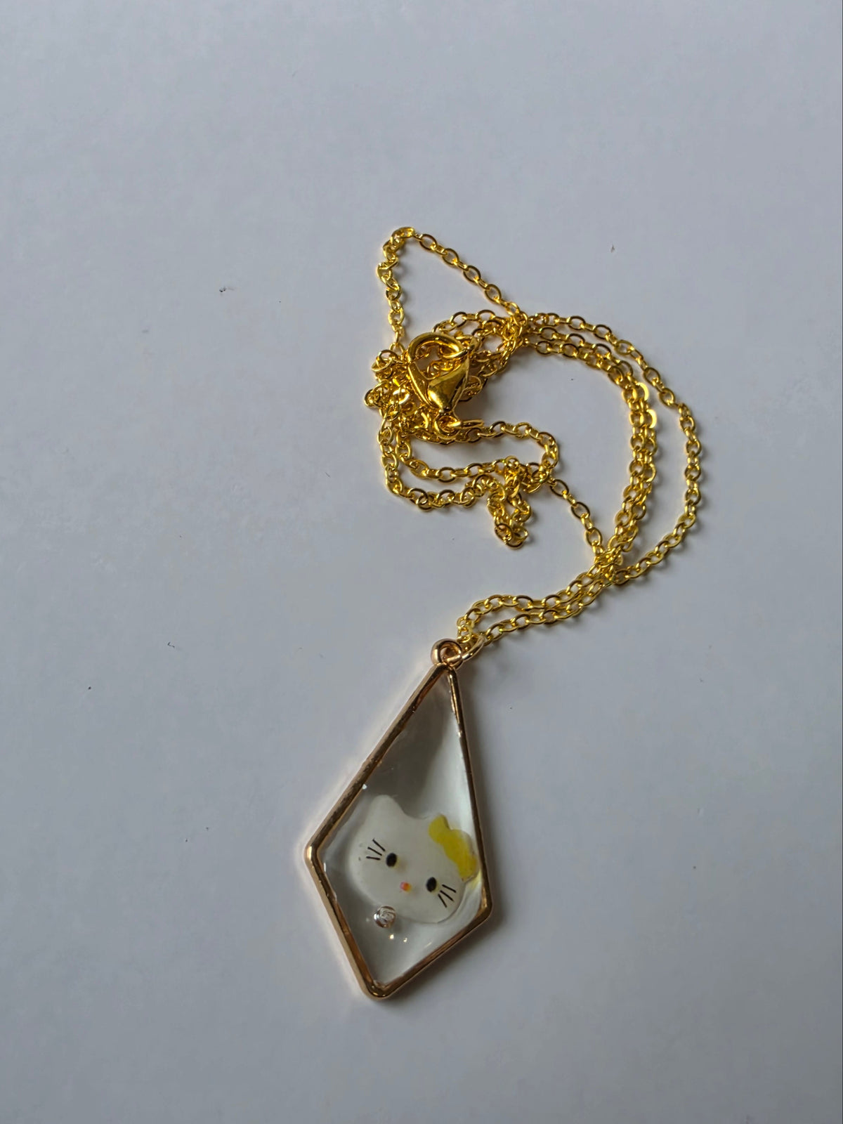 Halskjede Hello Kitty gull