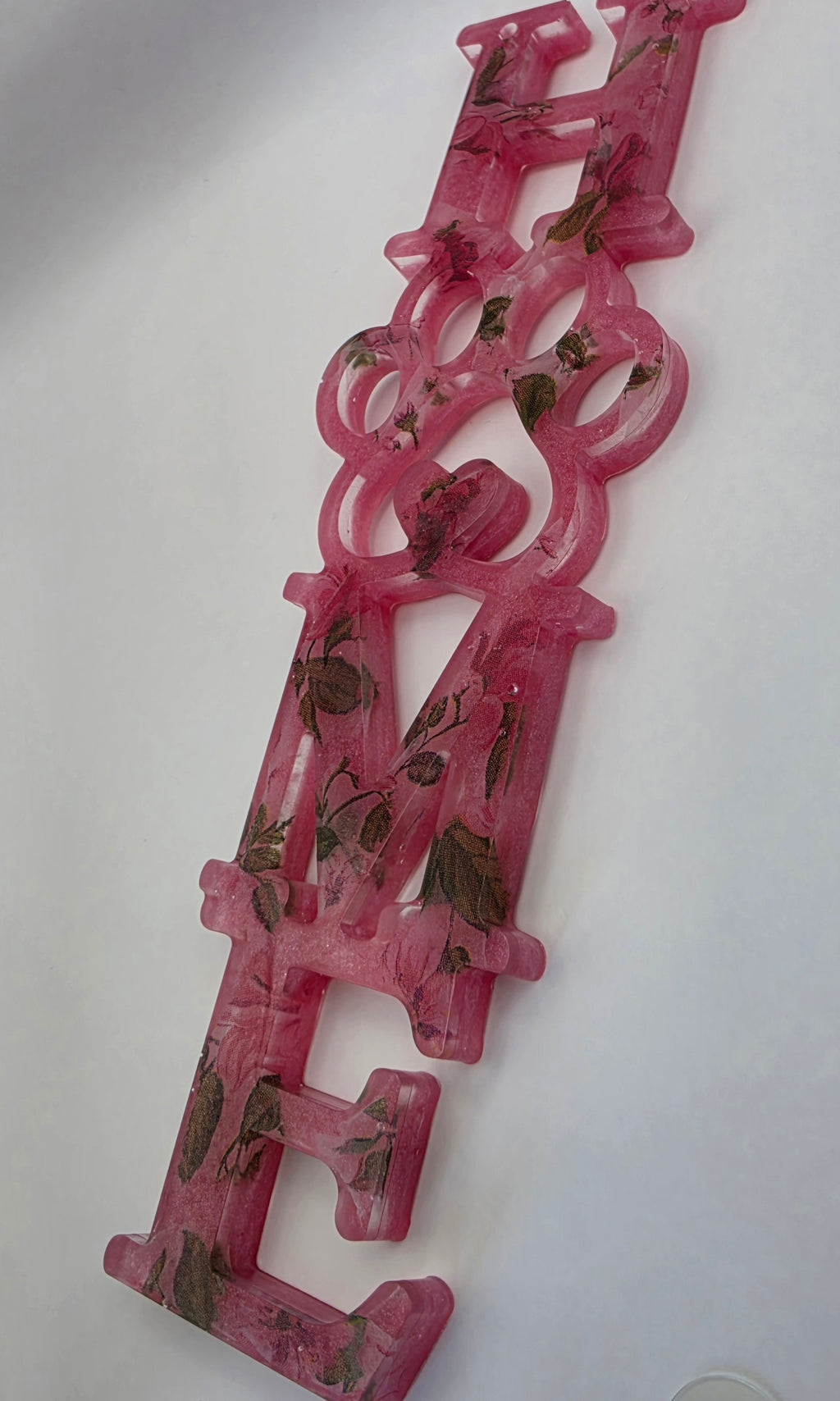 Home skilt rosa