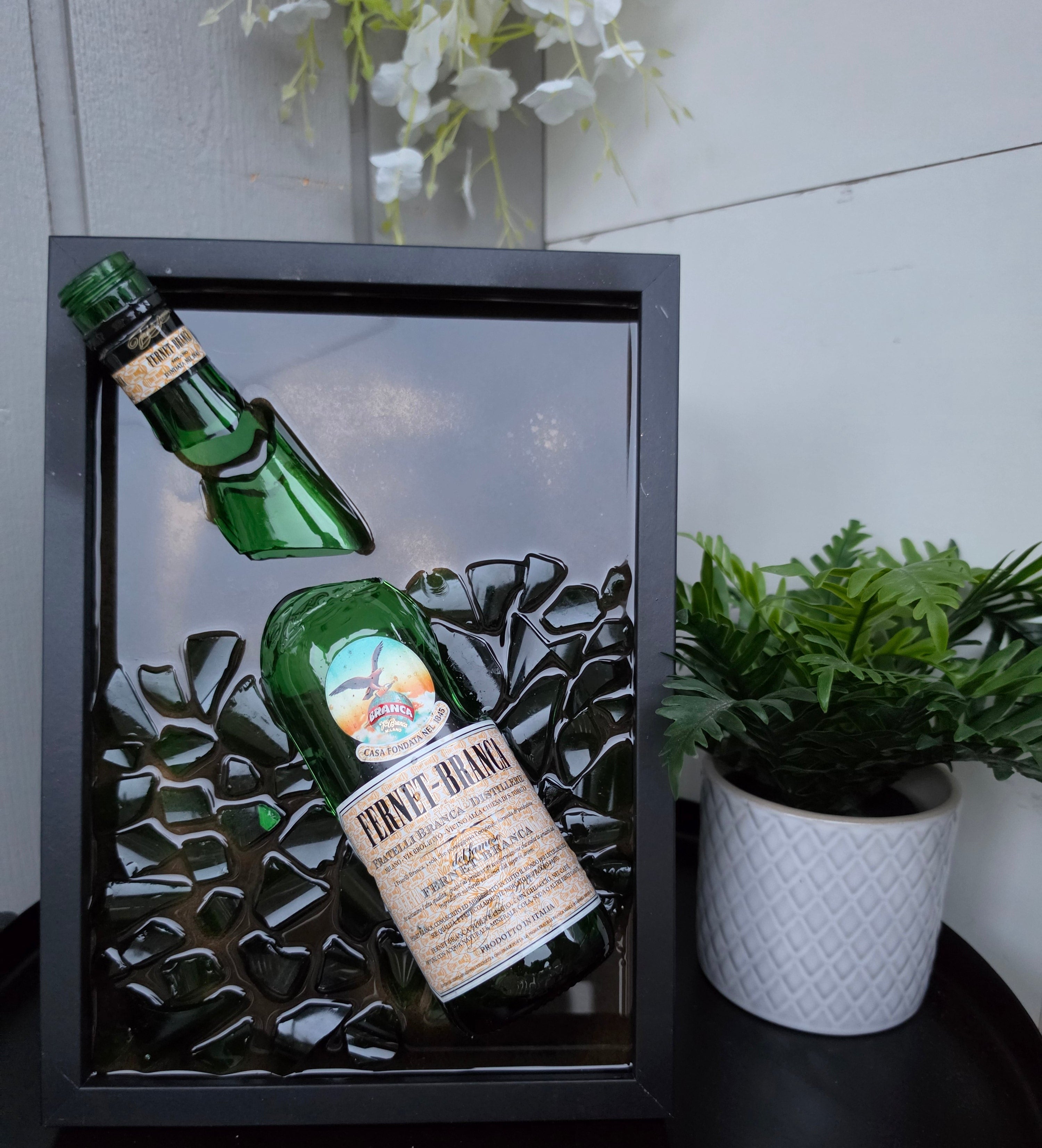 Fernet Branca - Broken Bottle Art