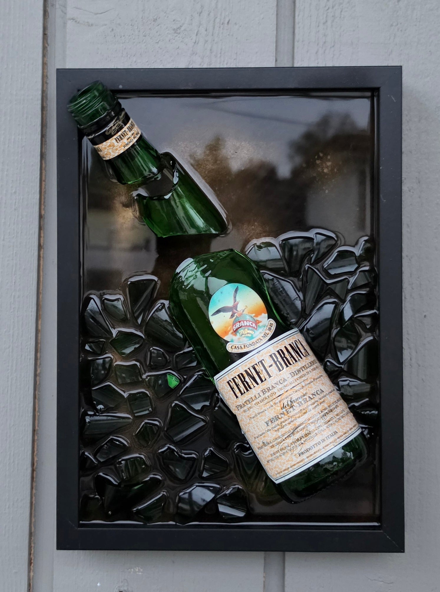 Fernet Branca - Broken Bottle Art