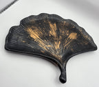 Dekorfat Ginkgo | Sort & Gull