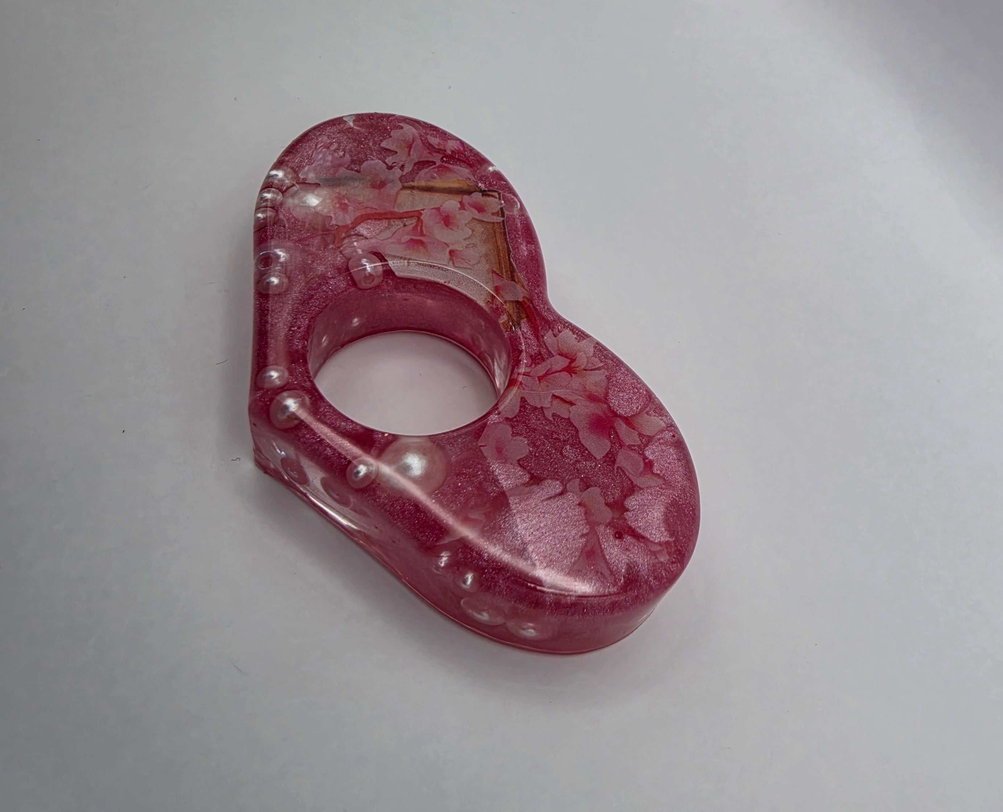 Bokholder hjerte rosa