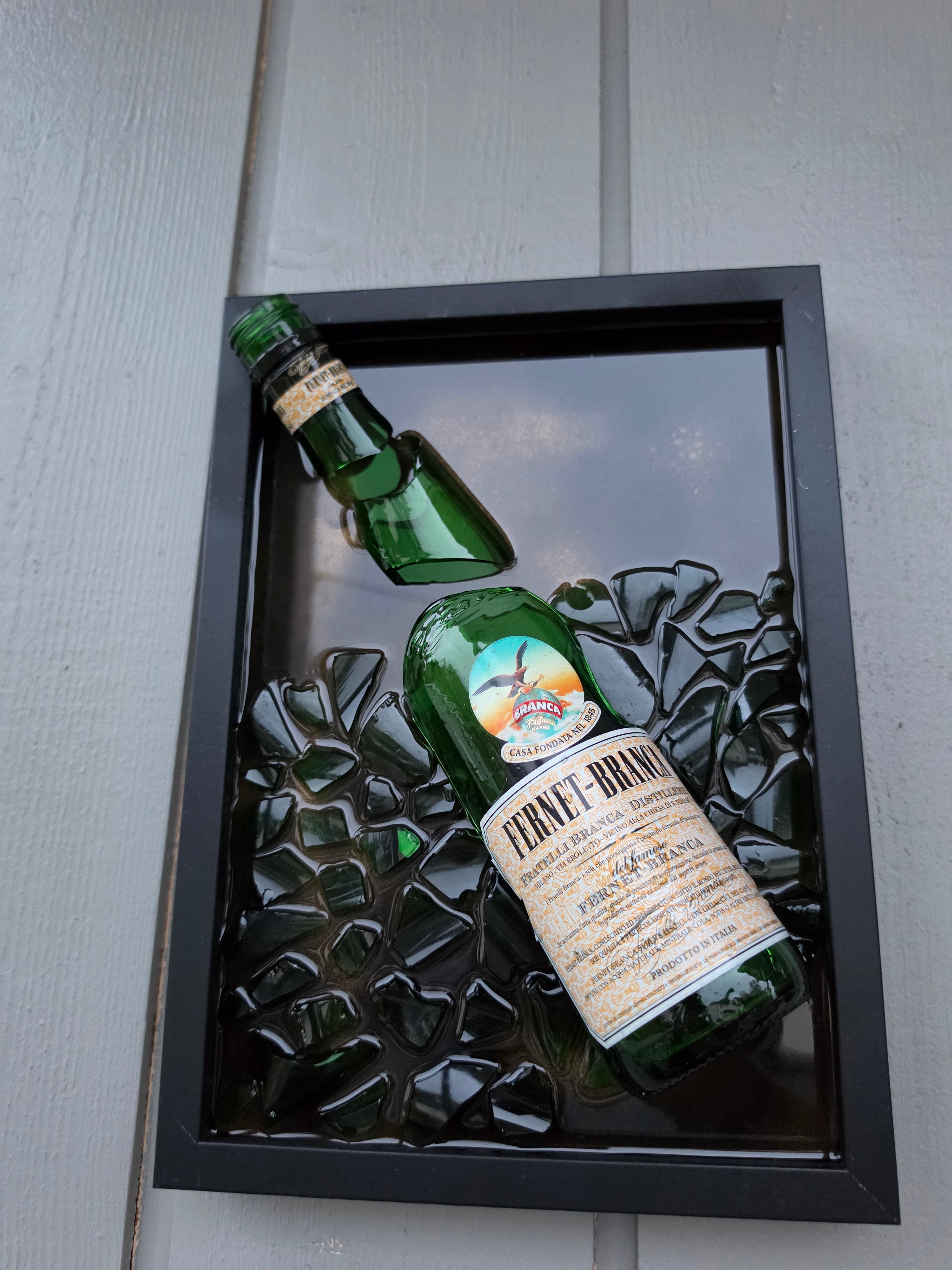 Fernet Branca - Broken Bottle Art