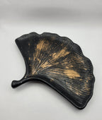 Dekorfat Ginkgo | Sort & Gull