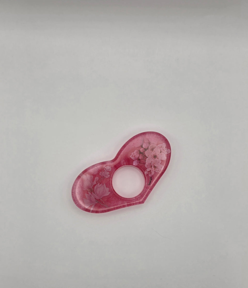 Bokholder hjerte rosa