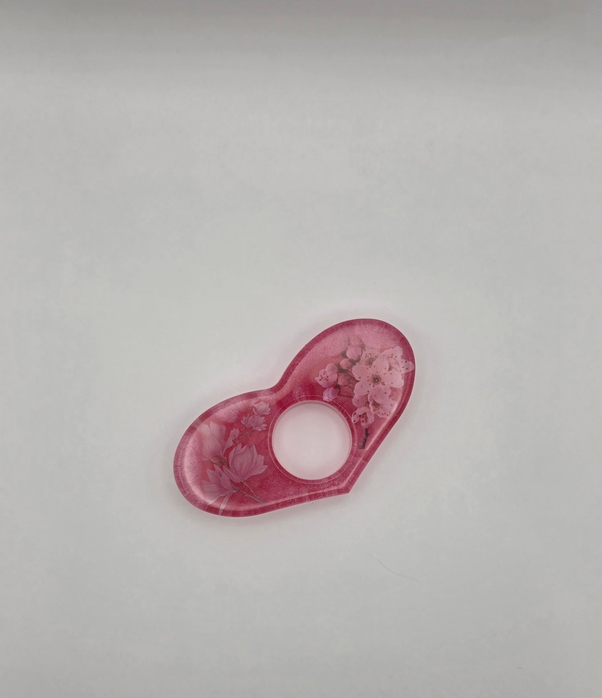Bokholder hjerte rosa