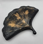 Dekorfat Ginkgo | Sort & Gull