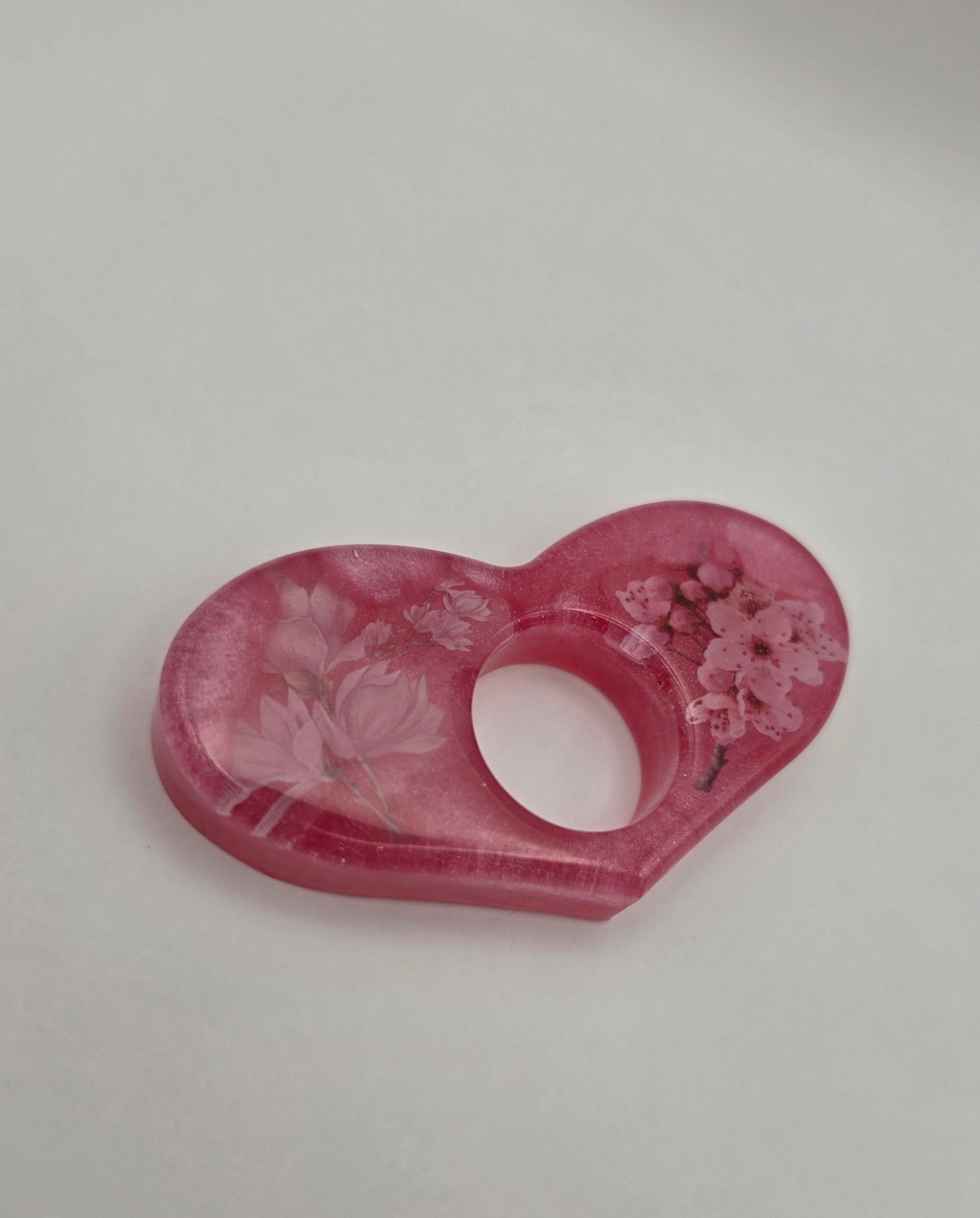 Bokholder hjerte rosa