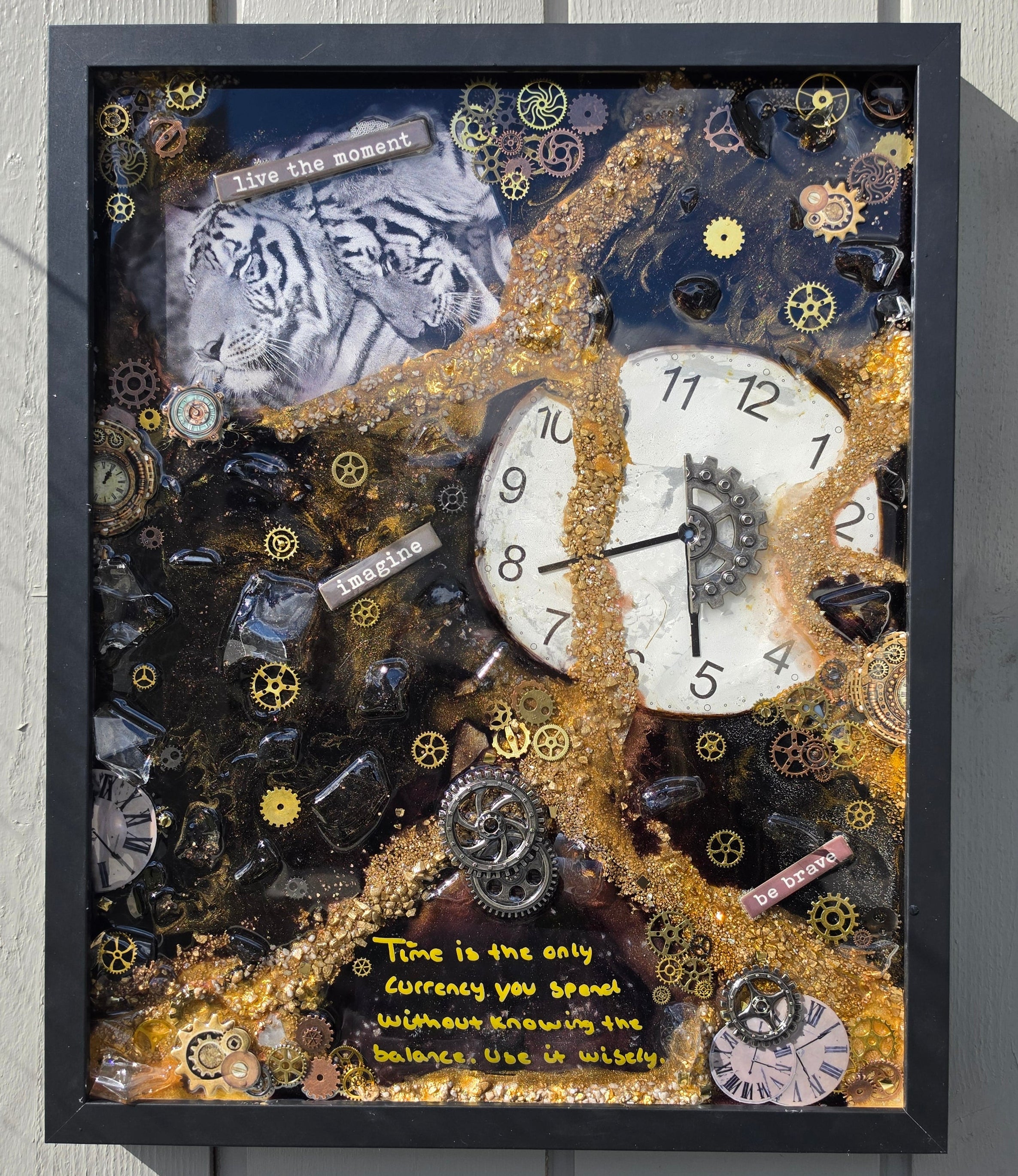 Time - Broken Bottle Art