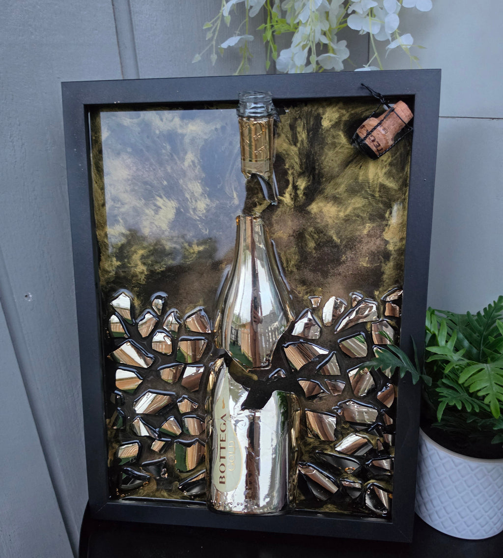 Bottega Gold - Broken Bottle Art