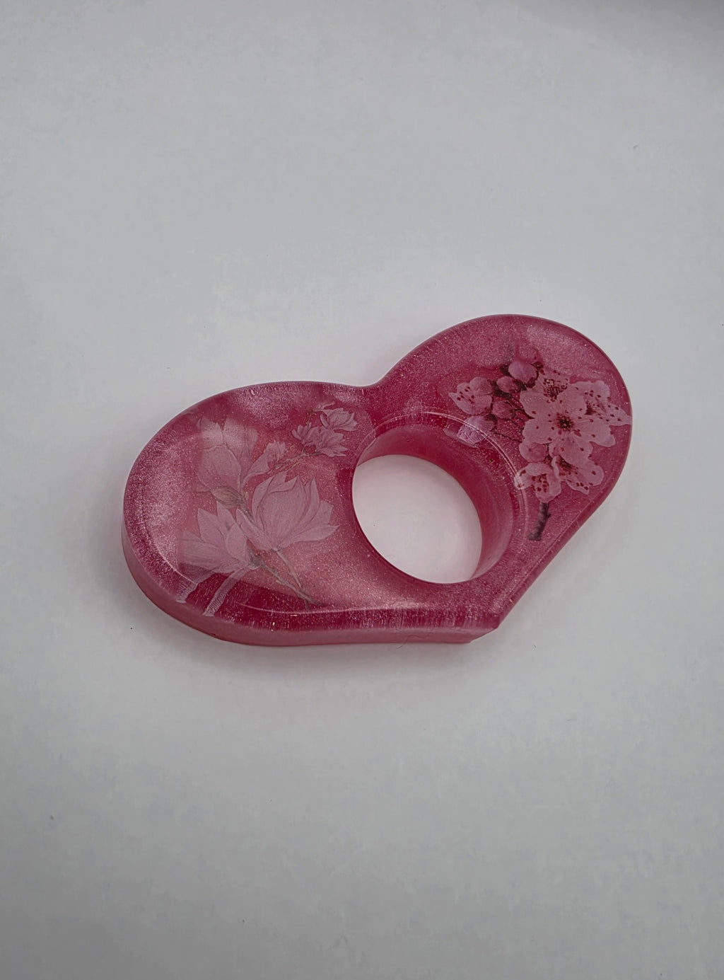 Bokholder hjerte rosa