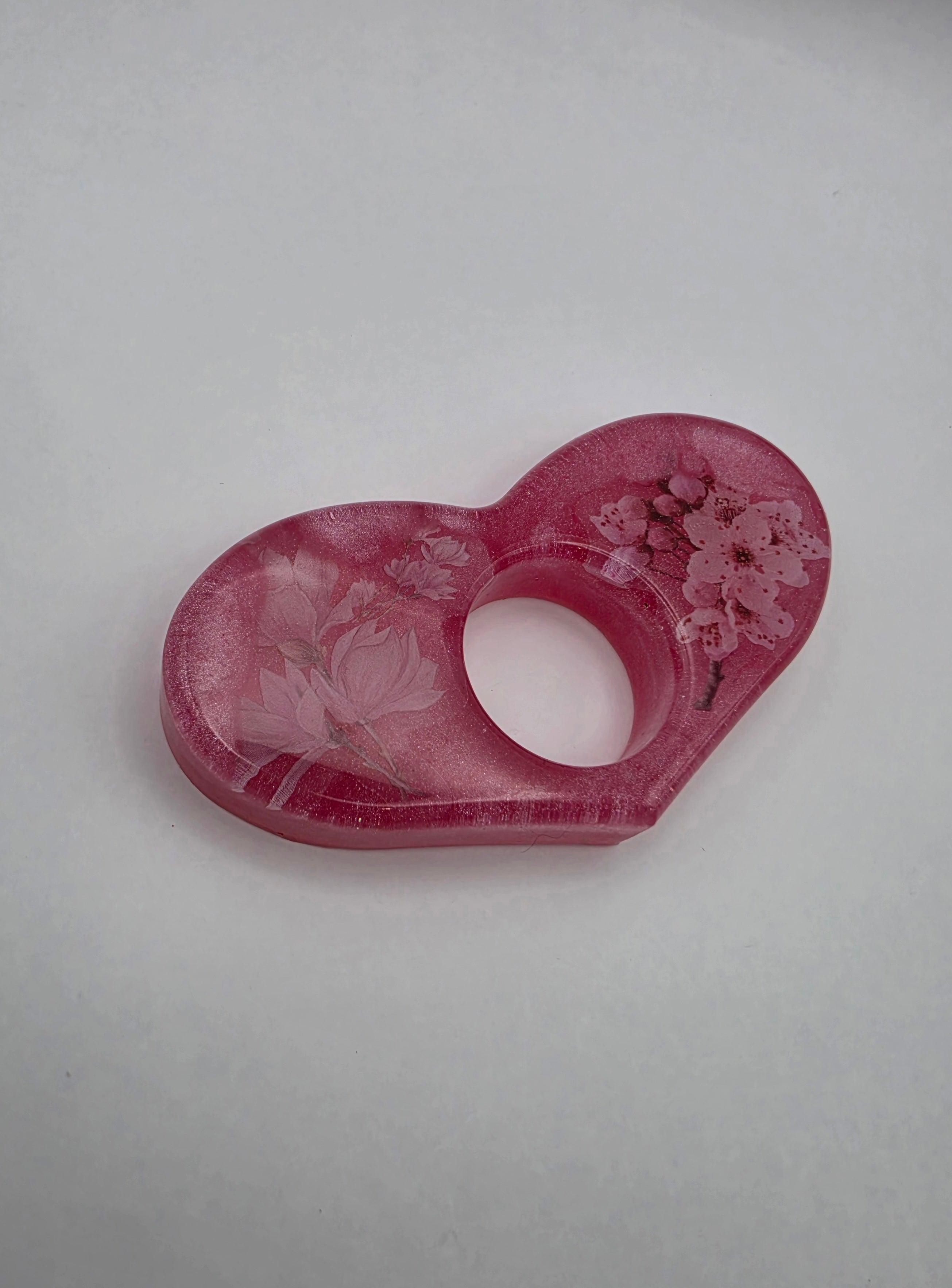 Bokholder hjerte rosa