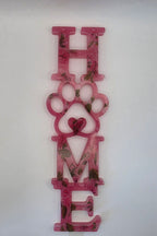 Home skilt rosa